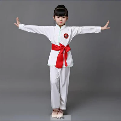 Детский костюм Ушу; новая молодежная одежда с короткими рукавами; одежда для выступлений в стиле Тай-Чи для студентов кунг-фу - Цвет: 5