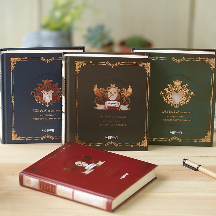 

"Answers Book ver.3" Hard Cover Journal Vintage Classical Diary Blank Papers Study Working Notebook Stationery Gift