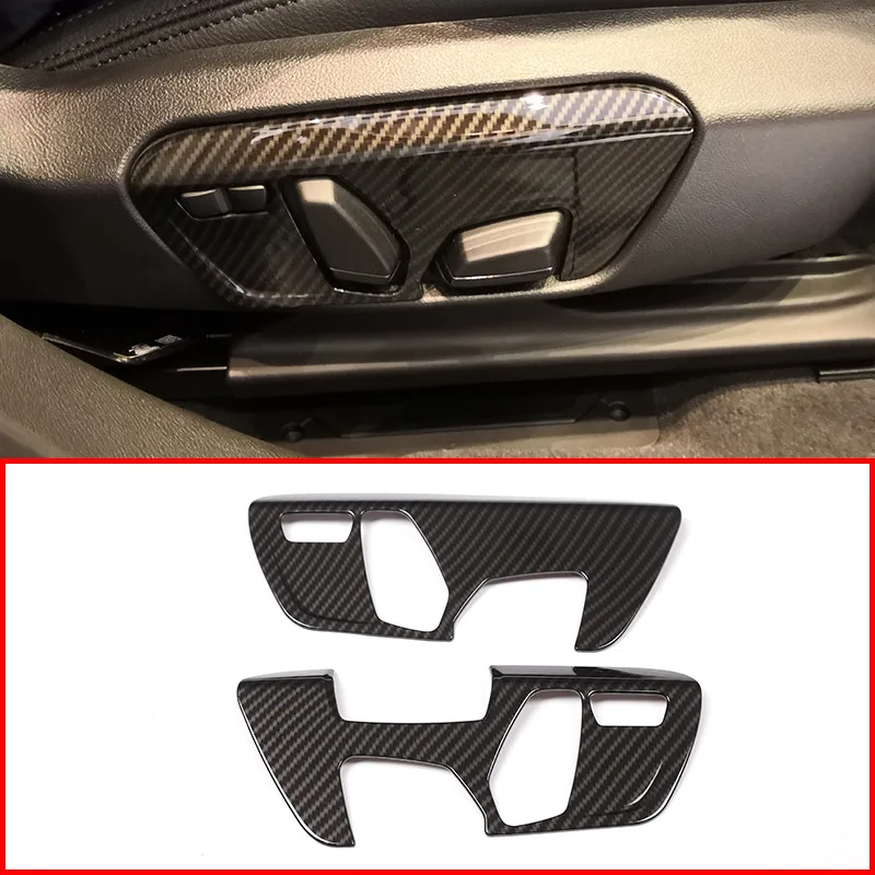 

Carbon fiber ABS Chrome For BMW X1 F48 2016 2017 2018 Car Seat Button Frame Trim For BMW X2 F47 2018 Accessories