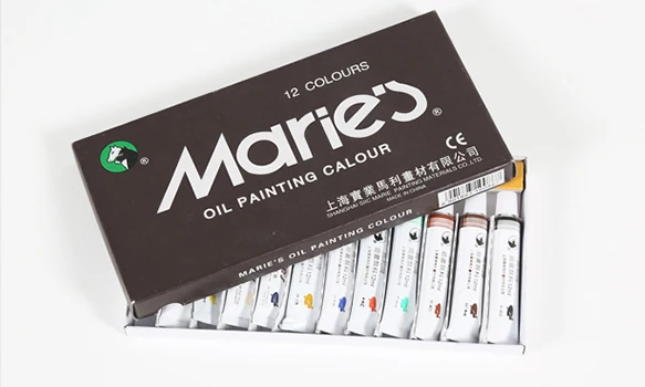 Oil color painting pigment set 12/18/24 colors 12ml each tube