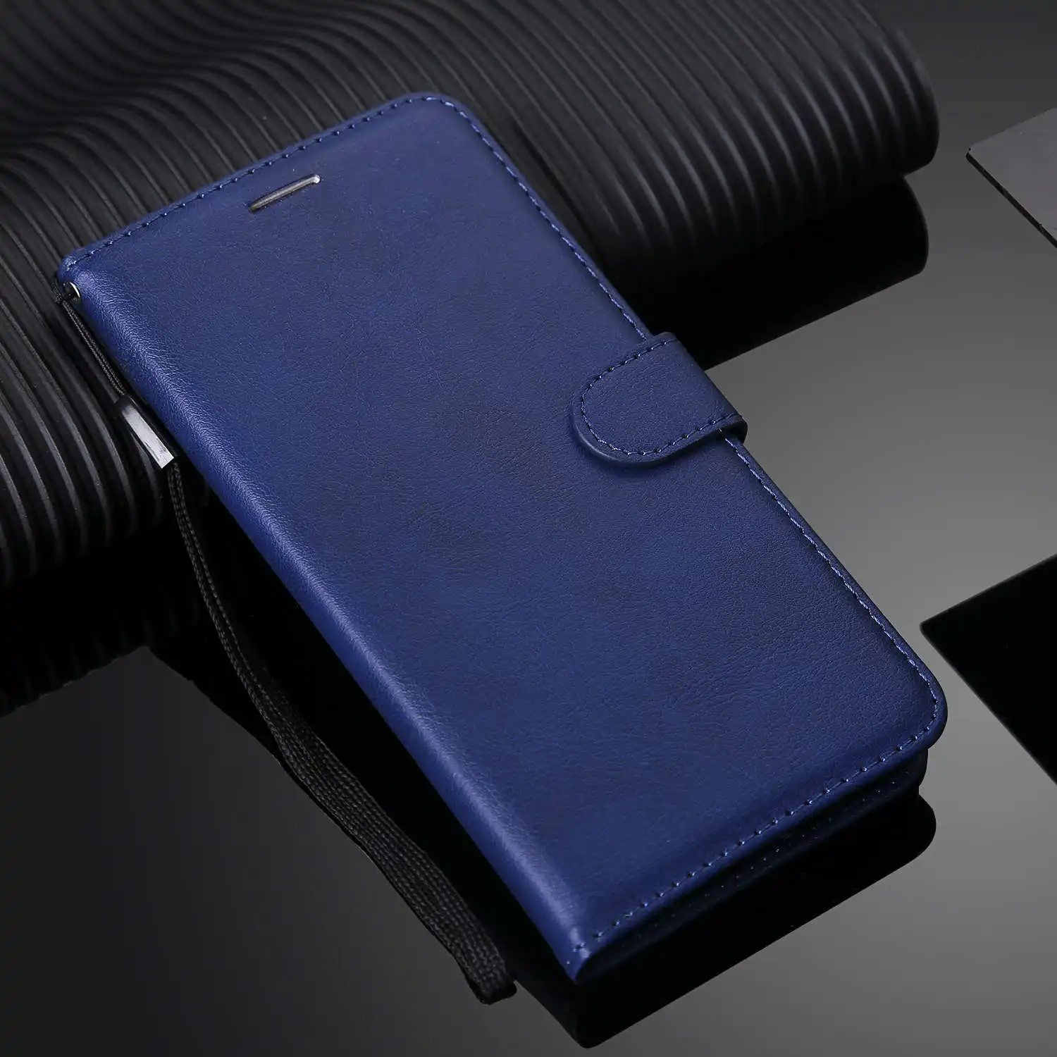 Из искусственной кожи чехол-бумажник чехол для sony Xperia 10 1 Z3 Z5 мини E5 E6 C6 Z6 L1 L2 L3 XA XA1 ультра XA2 XZ XZ1 XZ2 XZ4 компактный Премиальный XZ3 - Цвет: Blue
