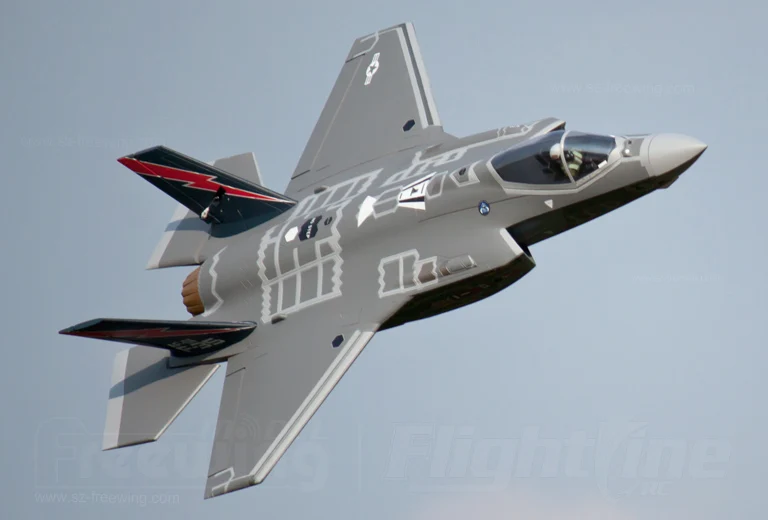 Модель самолета Freewing F 35 lightning 70 мм V3 с дистанционным управлением новая версия 2019