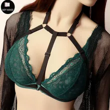 Для женщин одежда в стиле Рейв черный готический корпус, туфли для танцев на шесте бондаж бюстгальтер сексуальное женское белье укороченный Бандаж Бюстгальтер Фетиш Платье бондаж