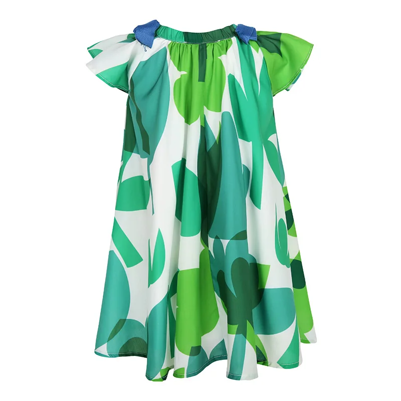 

Brand Kids Dresses for Girls Vestidos 2019 Summer Baby Girl Clothes Costume Striped Animal Pattern Princess Dinosaur Dress