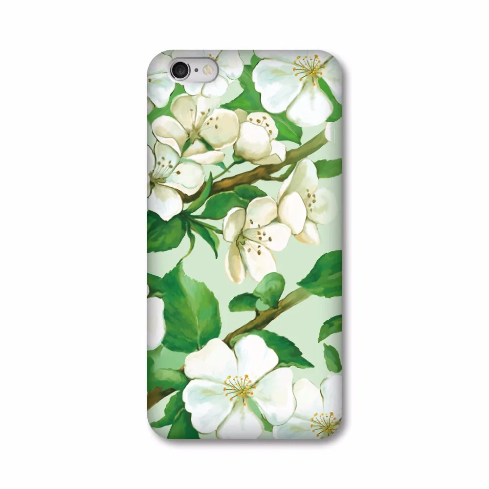 

For Apple Iphone 5 5s 6 6s 6 Plus 6s Plus Cute Creative Frosted Drop-resistant Mobile Phone Shell Fashion Green Leaf Series