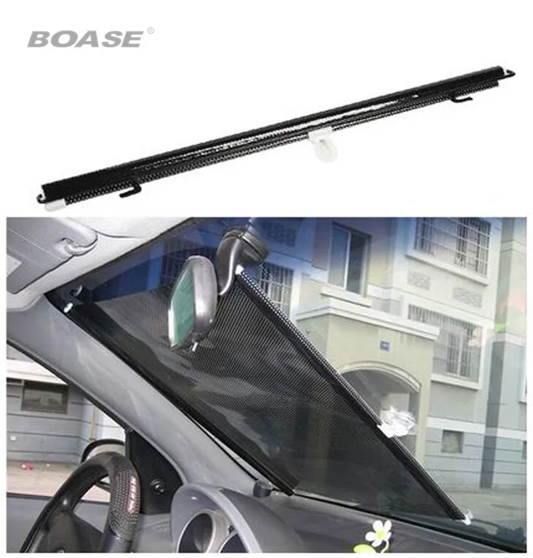 

50/58x125cm Foldable Former Block Retractable Protector Car Auto Curtain Rear Side Window Screen Mesh Roller Shield Sun Shade