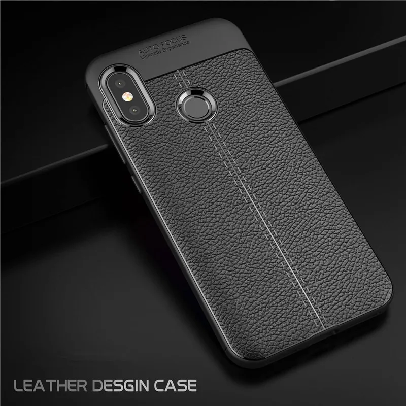 Мягкий ТПУ чехол из искусственной кожи для Xiaomi Redmi Note 5 Ультратонкий Силиконовый