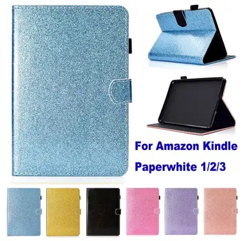 

Glitter Bling Case For Amazon Kindle Paperwhite 1/2/3 eReader 6.0 inch Case Stand Cover Pouch Shinning Sleeve Touch Pen Gift