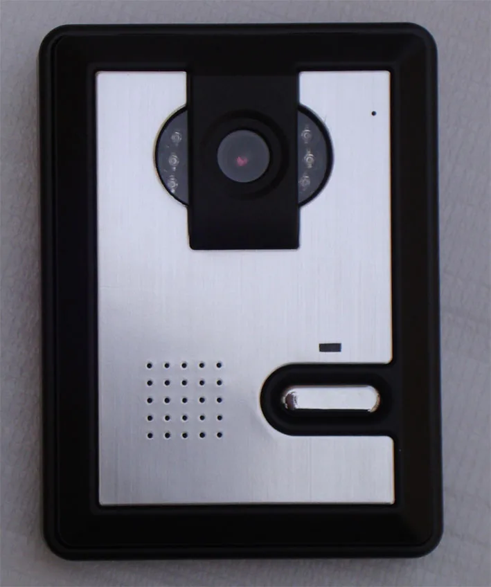 7 дюймов видео дверной звонок Домофон комплект 1-камера 1-монитор Ночное видение