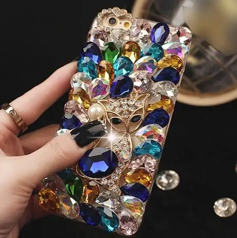Роскошные 3D DIY лиса бриллиантовые блестящие стразы Fundas Чехлы для Samsung Galaxy A5 A7 2017 2016