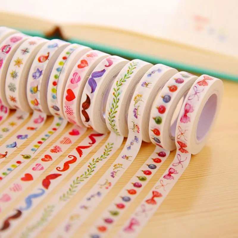 

Coloffice 1PC Thin Narrow Side Hand Debt Adhesive Tape DIY Album Decotation Sticker Decorative Diary Notebook Single Side Tape