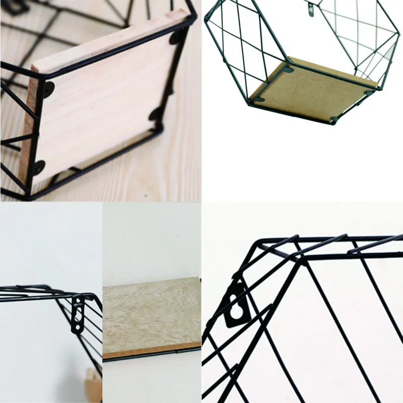 1pcs Hexagonal Mesh Shelf 独特の上品