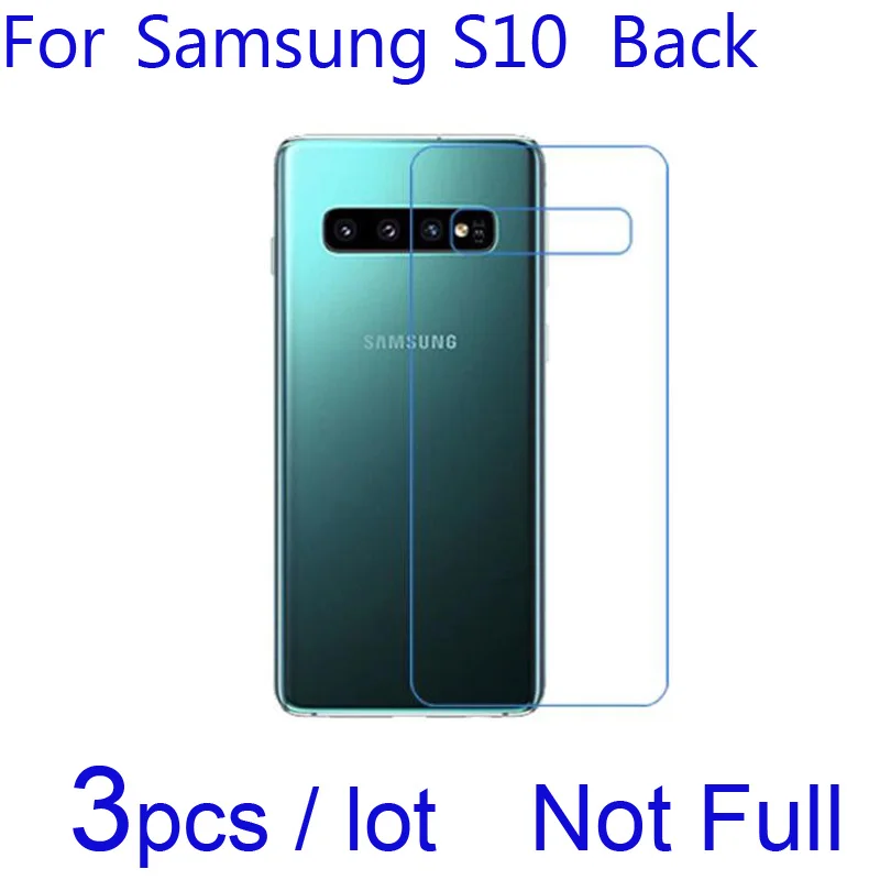 

3pcs/lot For Samsung Galaxy S10 Plus S10+ Back Screen Protectors Soft Clear/Matte/Nano Anti-Explosion Protective Film (Not Full)