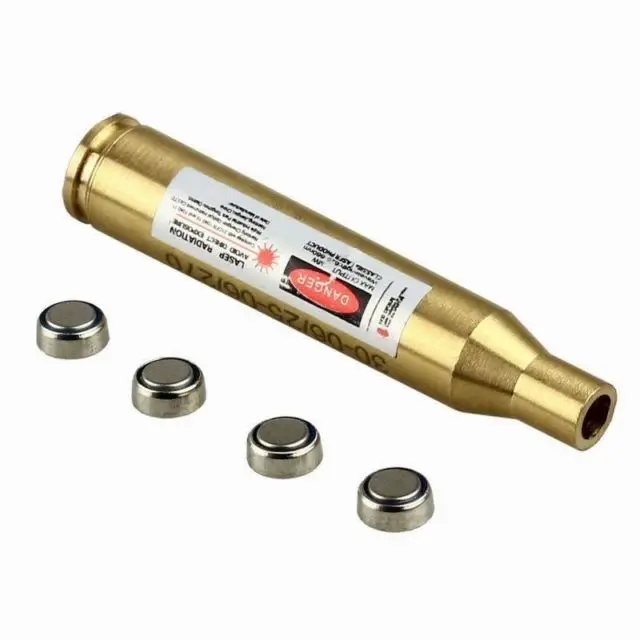 Red Laser Sight Bore Sighter 30 06/25 06/270Win Cartridge Boresighter