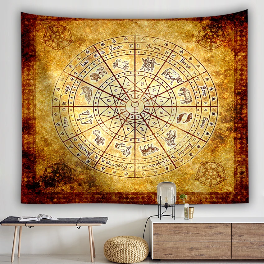 

mandala decorative tapestry Wall Hanging home decor curtain spread covers cloth blanket art tapestry vintage world map circles