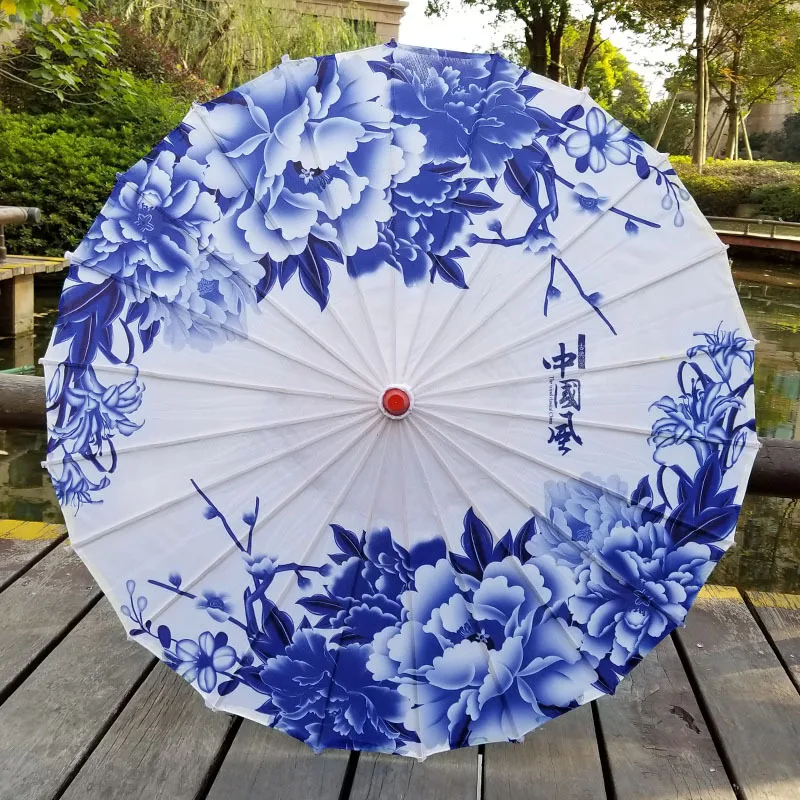 Промасленный бумажный зонтик дождь женский Декор винтажный зонтик реквизит для танцев зонтик персиковый цвет Китайский нематериальный культурный зонтик - Цвет: Chinese style