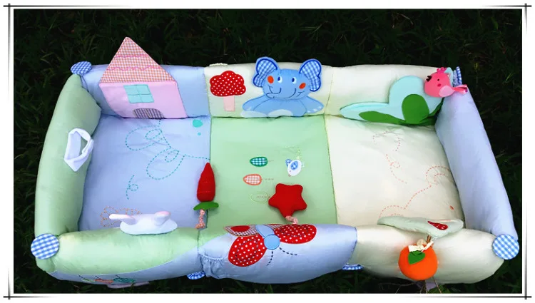 Мягкая детская кровать портативная детская игровая кровать детская кроватка удобная детская кроватка раздельная кровать в кровати