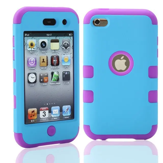 Для ipod touch 4 Touch4 4th г Гибридный противоударный Combo робот 3 в 1 предмет резиновая