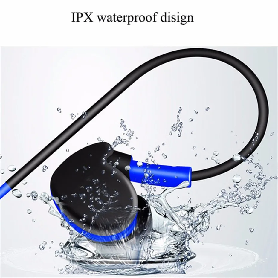 New Waterproof Sport Earphone Running Ear-hook 3.5mm Stereo Bass Noise Cancelling Headset with Mic for iPhone 6 7 Xiaomi Samsung (5)