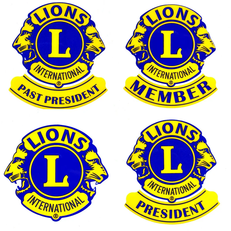 Международные наклейки FASP Lions club подходят для дверей автомобильных и