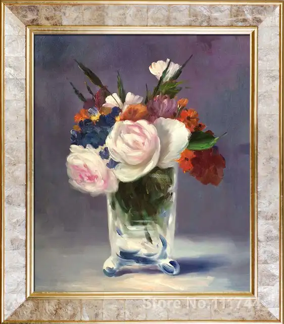 Online Art Gallery Flowers In A Crystal Vase Edouard Manet