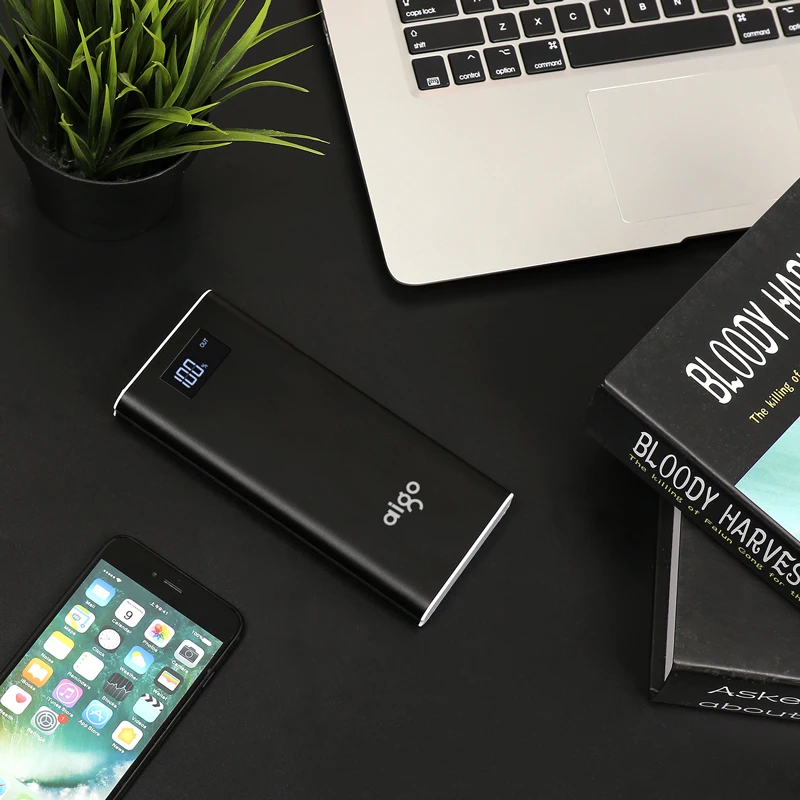 Новый PISEN двойной жк usb зарядное устройство 20000 мАч внешняя батарея 18650
