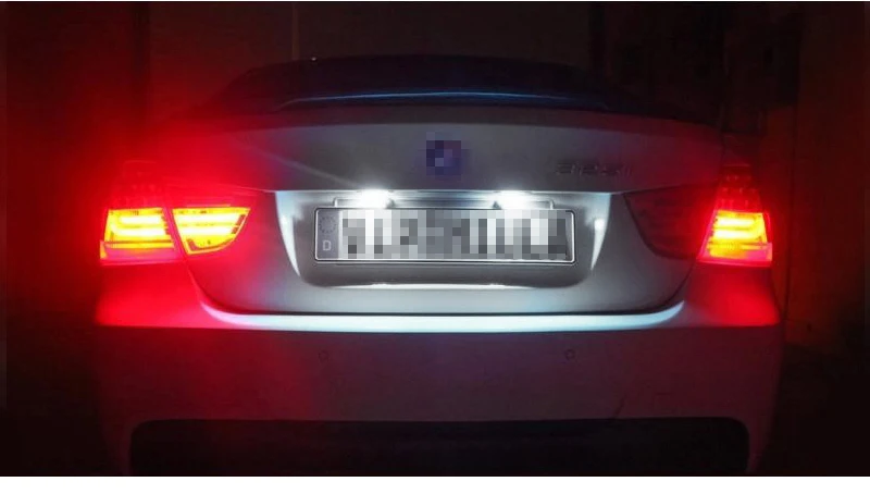 Светодиодный светильник для номерного знака 2 шт. без ошибок BMW E46 4D 323i 325i 12V 6000k