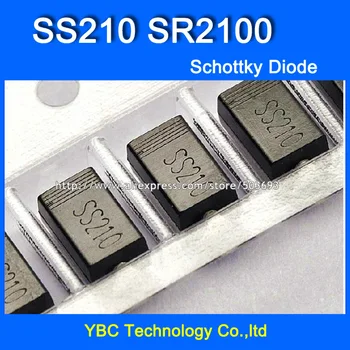 

200pcs/lot SS210 SR2100 2A/100V A Type Schottky Diode