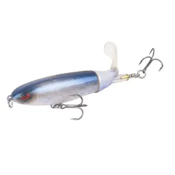 Premium Top Water Popper Fishing Lure with Rotating Soft Tail - Hard Bait Wobbler, 100mm, 13.2g (05)