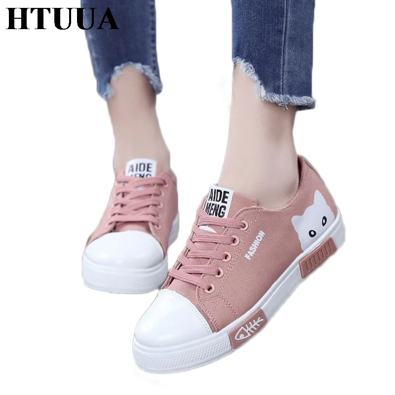 casual flat canvas shoes