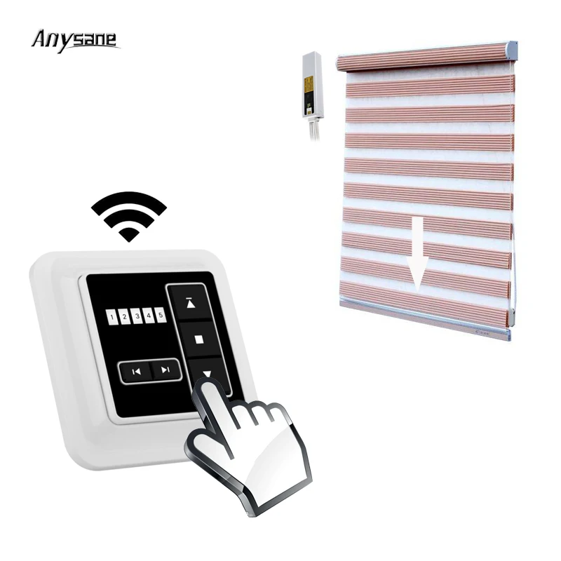 

Universal motorized curtain remote control controller wall switch 433.92 RF transmitter wireless relay receiver home automation