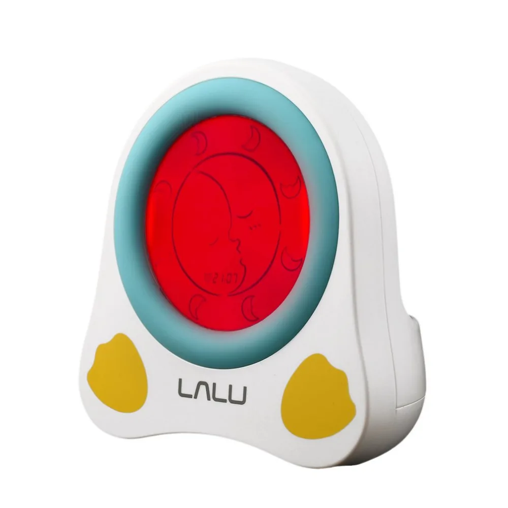 

LALU Chidlren Sleep Trainer Simulation of Diurnal Change Graphic Clock Alarm Lovely Pattern Reminder with Story Book Kids Gift