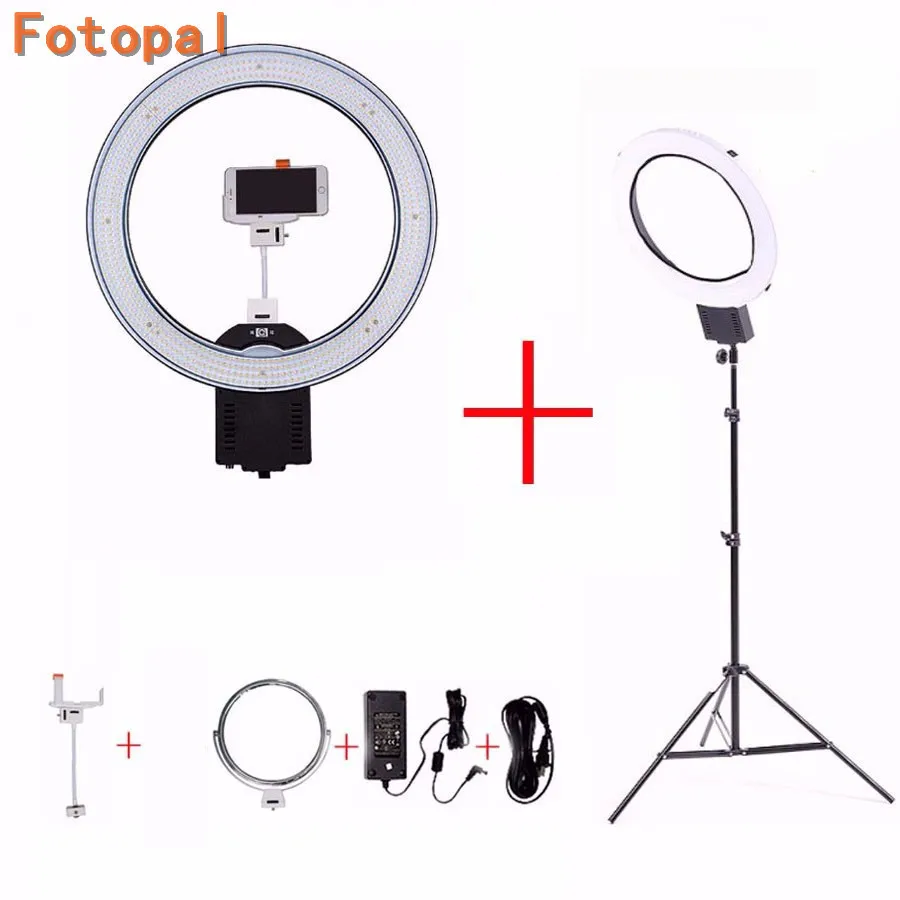  NanGuang CN-R640 LED Ring Light Camera Photo Studio Video Dimmable Makeup Lighting Photography Annu