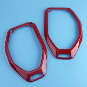 

DWCX Red Car ABS Roof Speaker Ring Decoration Sticker Fit For Jeep Wrangler JL 2018 Up