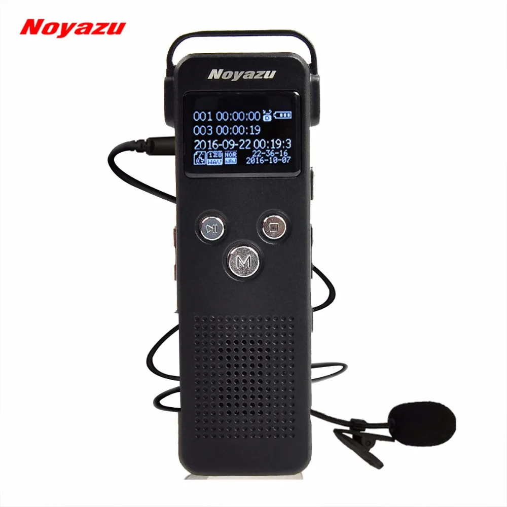 NOYAZU A20 8G цифровой Аудио Диктофон Mp3 плеер Голосовой активированный Микрофон
