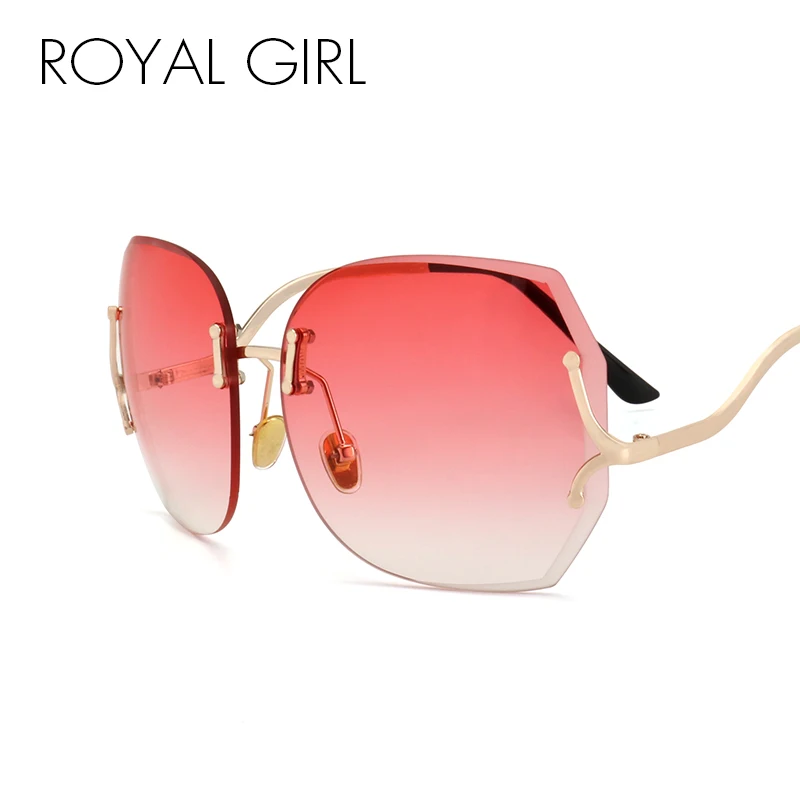 Очки солнцезащитные женские без оправы с градиентом UV400 ss138|oculos designer|oculos uv400sunglasses