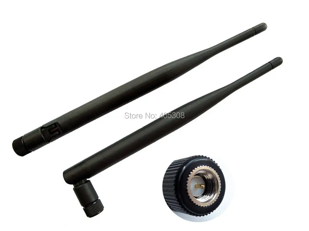 10 шт. 2,4 ГГц 5dbi Wifi антенна SMA Мужской всенаправленный SMA разъем антенна для беспроводного маршрутизатора 8 дюймов черный