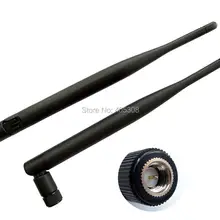 10 шт. 2,4 ГГц 5dbi Wifi антенна SMA Мужской всенаправленный SMA разъем антенна для беспроводного маршрутизатора 8 дюймов черный