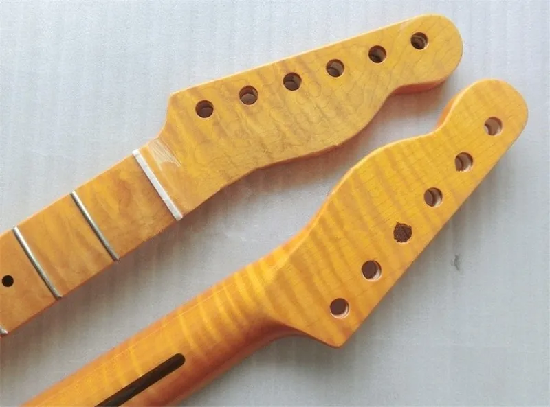 Disado 21 Лады одна деталь Тигр Пламя материал канадский клен желтый цвет Электрогитара шеи аксессуары для гитары