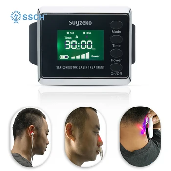 

SSCH Professional laser blood purifier Laser Therapy Watch nasal nose otitis low level laser blood sugar therapy equipment