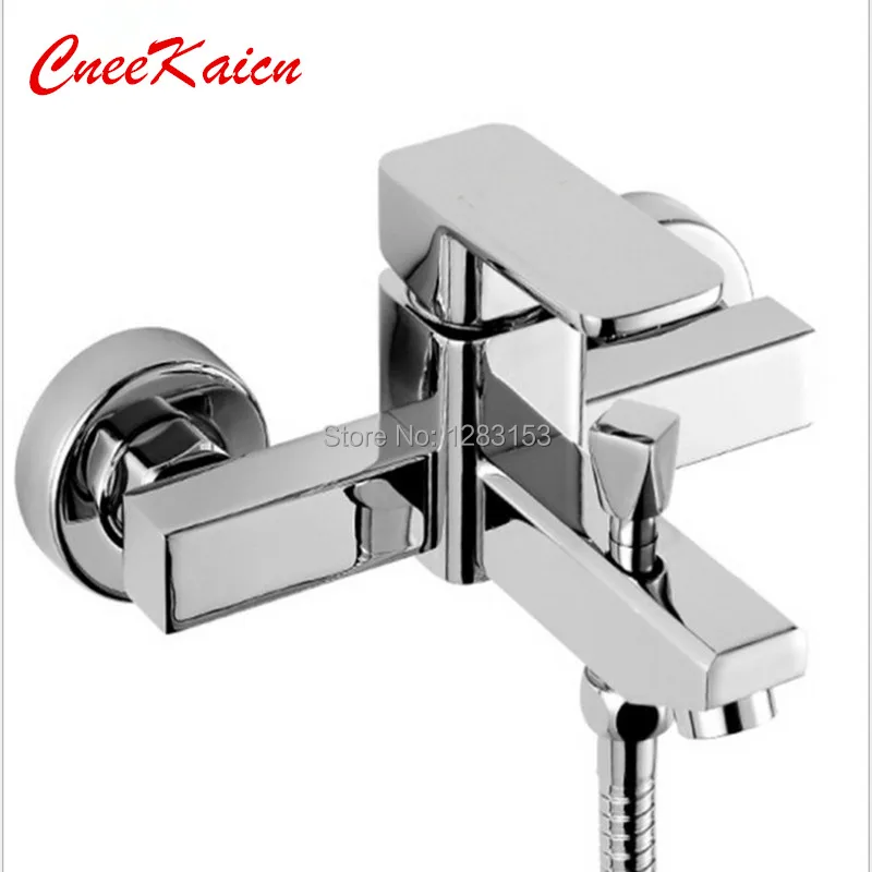 

CK square bathroom shower faucets thermostat faucet mixer bath wash basin water tap Wall Mounted Single Handle