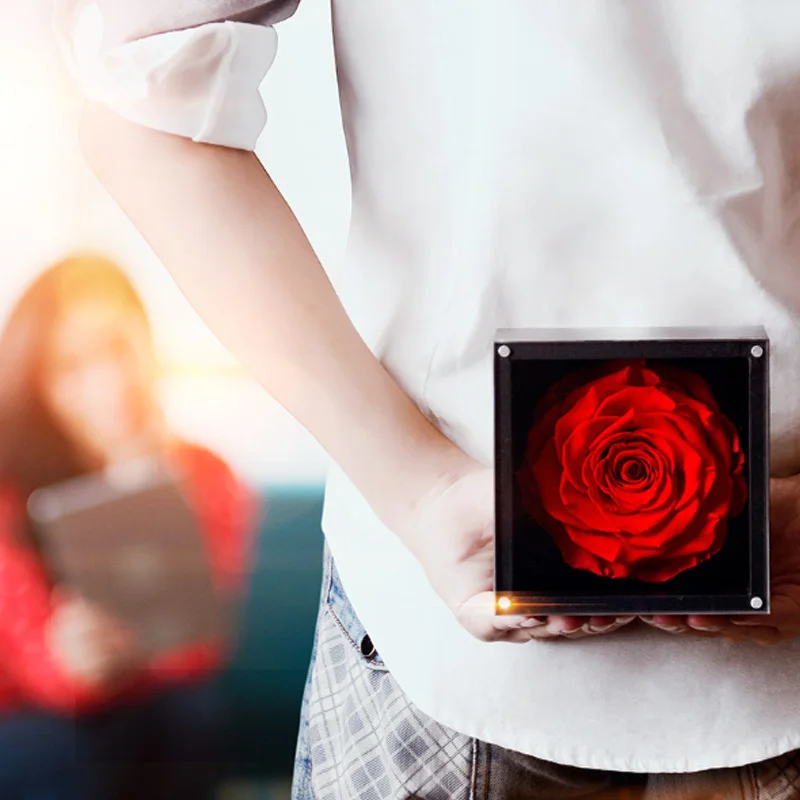 Xiaomi Youpin The One Forever Rose Flower консервированная бесземная свежая роза в коробке, свадебные украшения, уникальные подарки без сумки