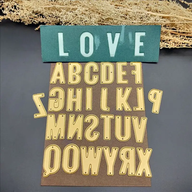 

Alphabet digital Metal Cutting Dies 2018 New For DIY Scrapbooking Card Album Photo Decoration Embossing Folder