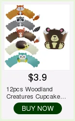 Woodland Creatures Banner Pennant Jungle Animals Fox Squirrel Raccoon Garland Bunting for Baby Shower Kids Birthday Decorations