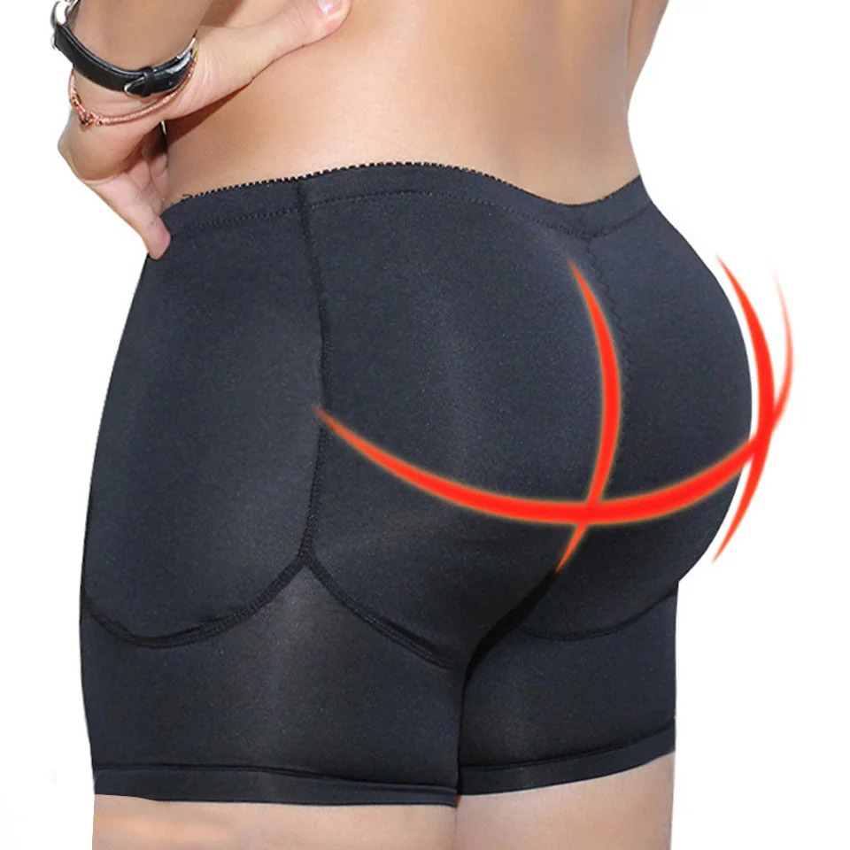 

Men padded Butt Lifter Control Panties Waist Trainer Corsets Slimming Shaper Pads Enhancement Underwear Plus Size Shape wear 6XL