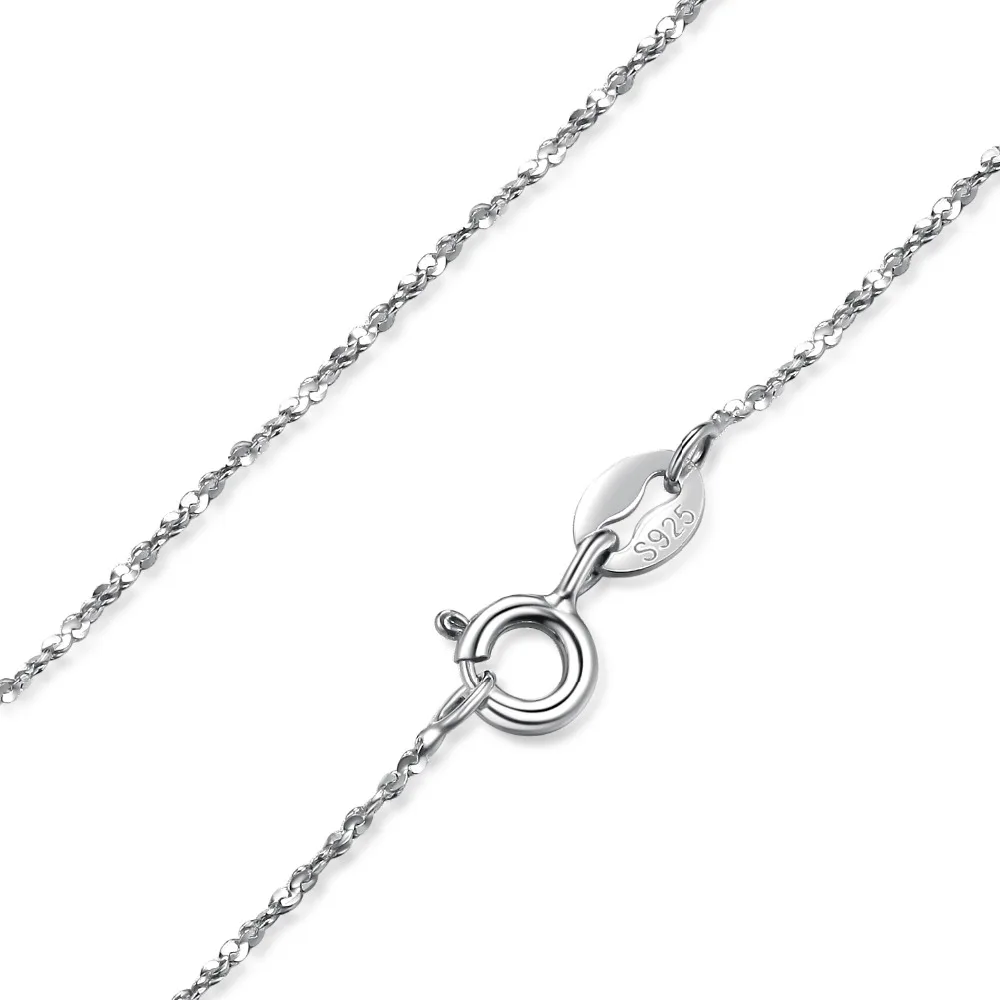 Jewelrypalace Новый уникальный Звездное цепи Цепочки и ожерелья цена оптовой продажи чистый 925 Твердые стерлингового серебра 40 см 45 см 2016 Красивые ювелирные изделия - изображение