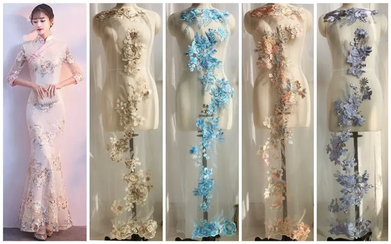 

Exquisite 3D Beading Applique 5 colour Can Be Selected DIY Clothing Accessories RS2060