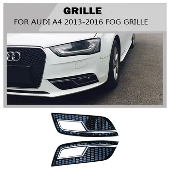 

a4 Black Front Fog Grill Grille For Audi A4 Hatchback 2013-2016 CAR STYLING