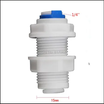 

2PCS 1/4" OD Tube RO Water Equal Straight Bulkhead Fittings Quick Connector RO Water System Free Shipping