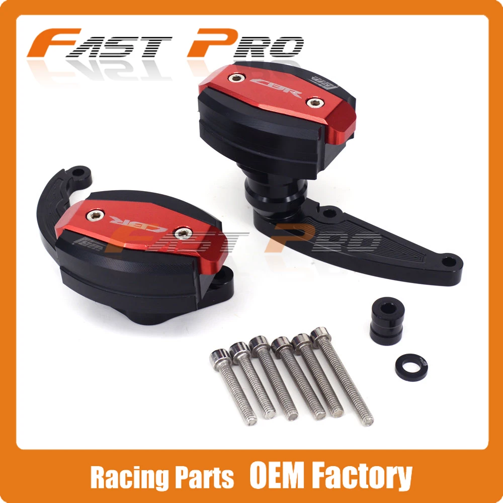 

CNC Red Aluminum Frame Crash Pad Slider Falling Protector Guard For CBR600RR F5 2007 2008 Motorcycle